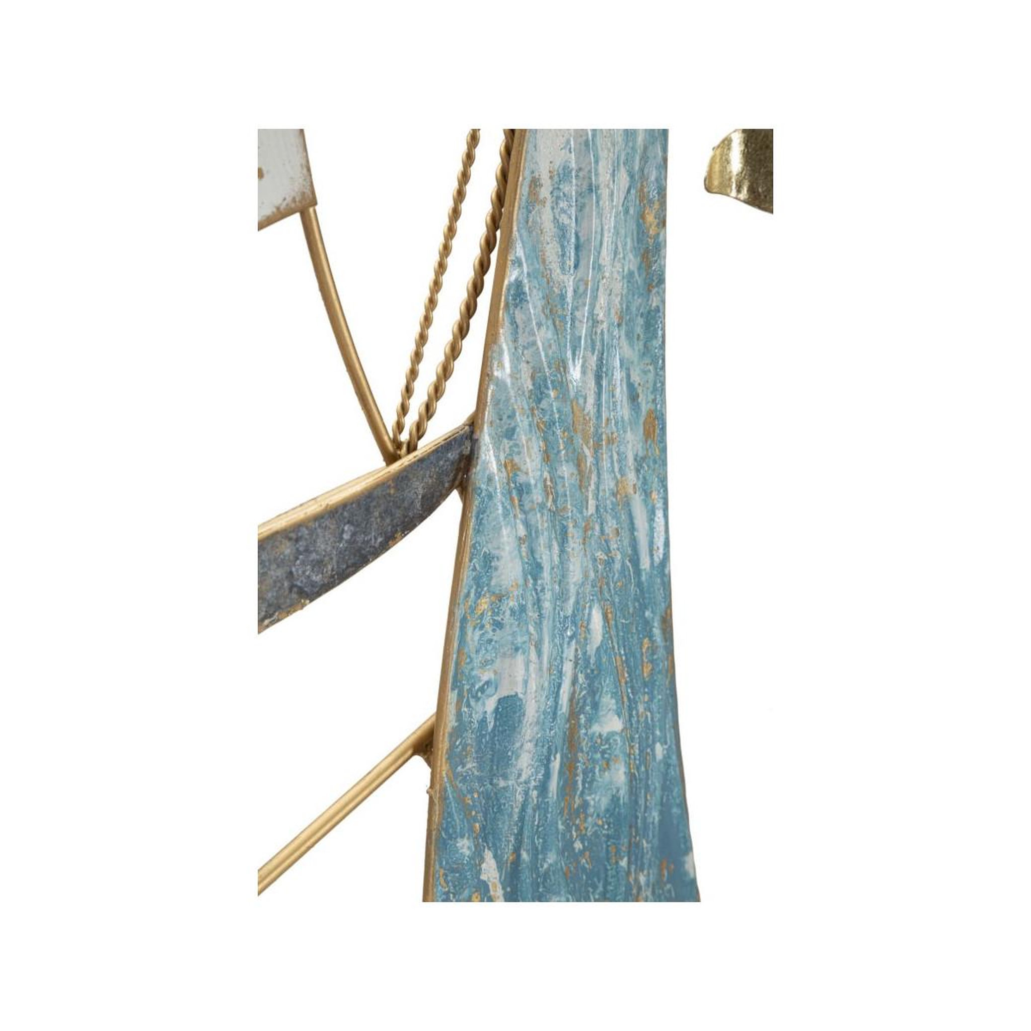 Voir la diapositive 4 : Paris Prix Décoration murale en métal  vela color  87cm multicolore