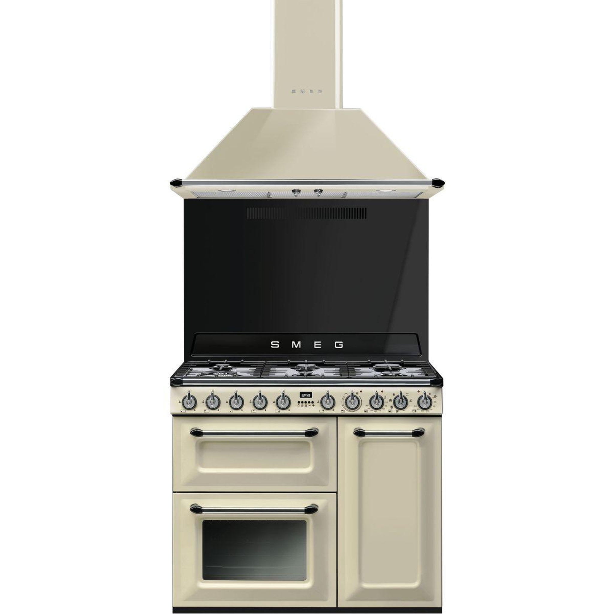 Voir la diapositive 4 : SMEG Piano de cuisson gaz tr93p