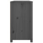 Voir la diapositive 5 : VIDAXL Armoire laterale Gris 100x40x72 cm Bois de pin massif