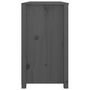 Voir la diapositive 5 : VIDAXL Armoire laterale Gris 100x40x72 cm Bois de pin massif