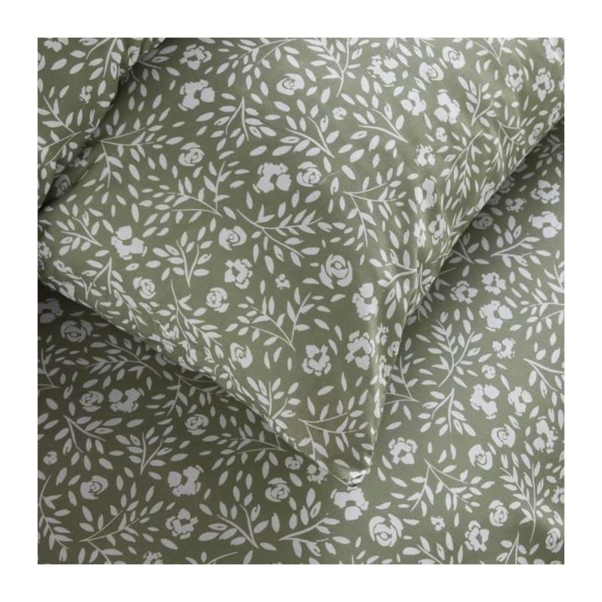 Today Parure de lit - TODAY Crazy - Imprimé Floral - 2 personnes - 220 x 240 cm - Vert