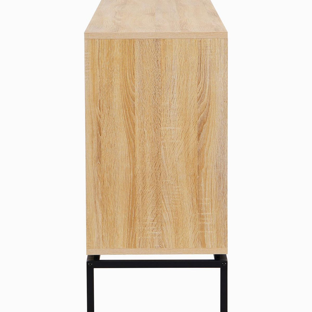 HOMIFAB Buffet 3 portes effet bois 160 cm - Talia