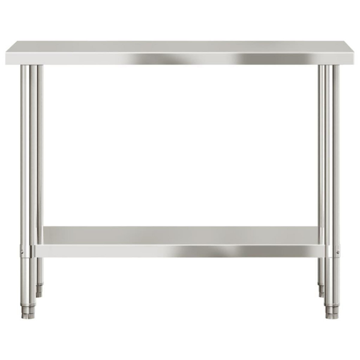 VIDAXL Table de travail de cuisine 110x55x85 cm acier inoxydable