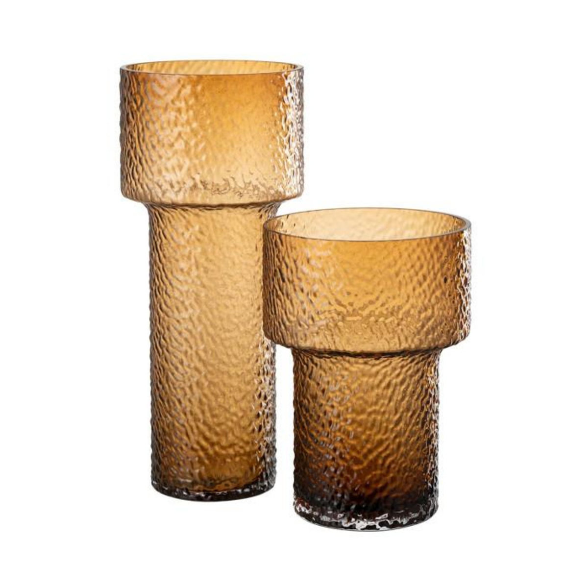 Paris Prix Vase Design en Verre  Betty  30cm Marron