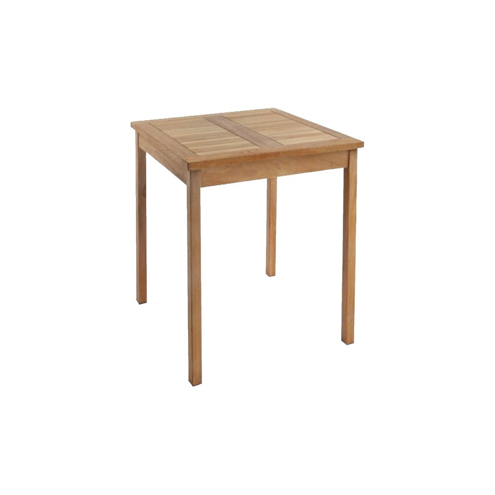 CONCEPT USINE Table de jardin carrée teck karra