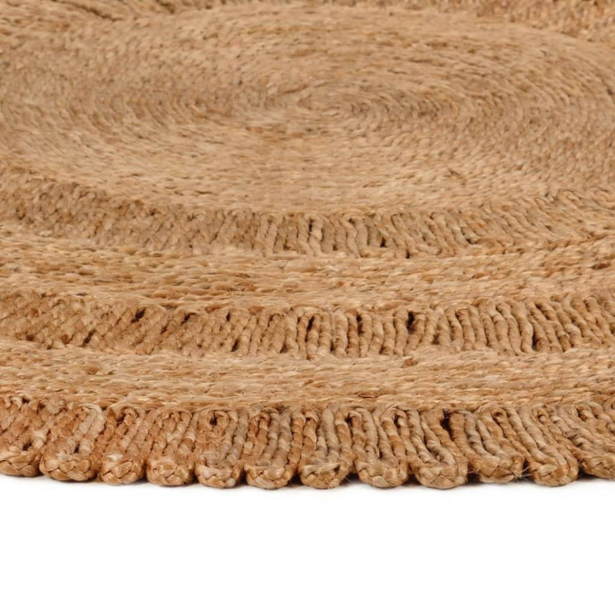 VIDAXL Tapis Jute tresse a la main 150 cm Rond