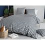 Voir la diapositive 2 : ATELIER DU COTON Parure de couette 100% coton 57fils - geo