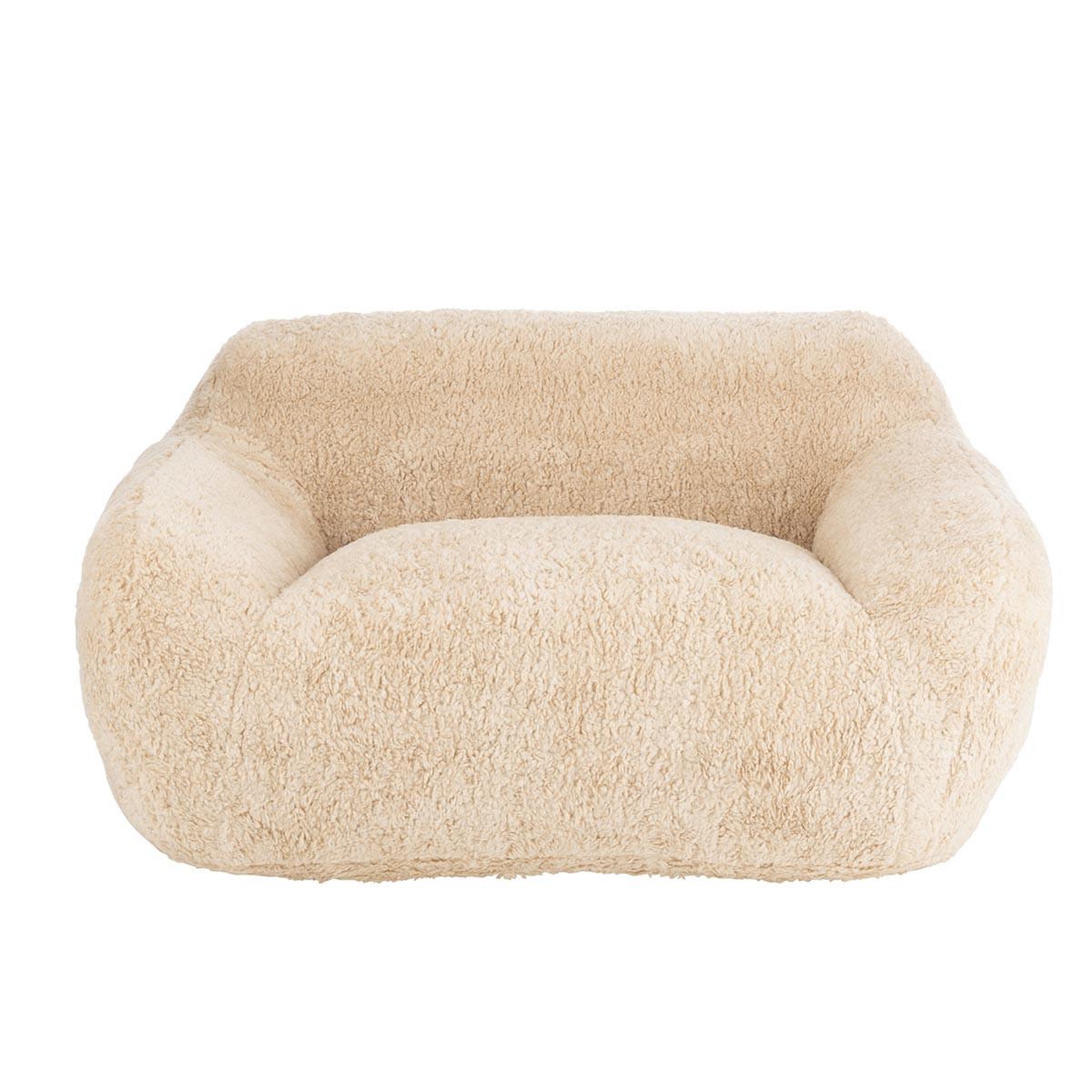Voir la diapositive 2 : J-LINE Canapé droit 2 places  cutie  152cm beige