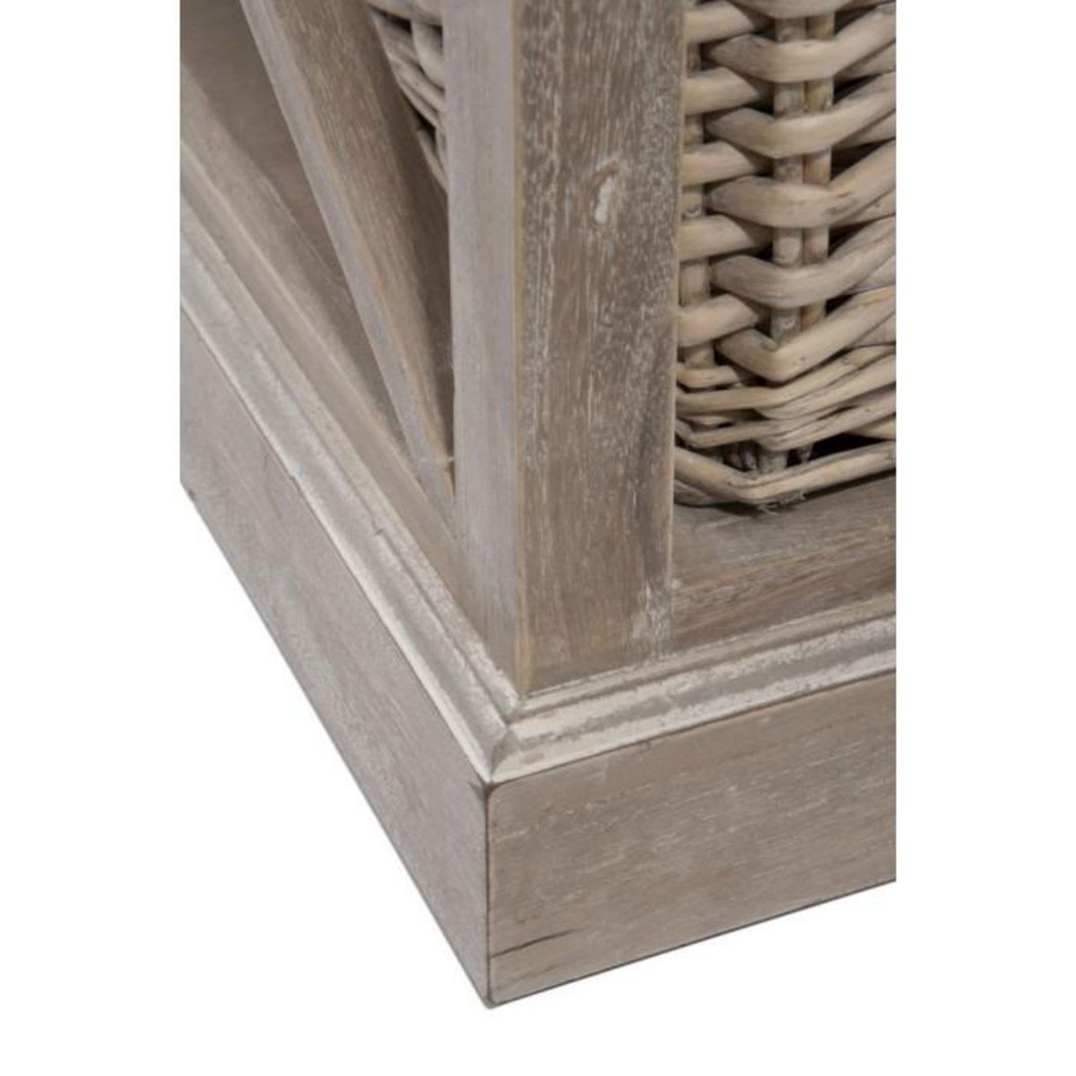 Paris Prix Table Basse 1 Panier  Catherine  120cm Naturel