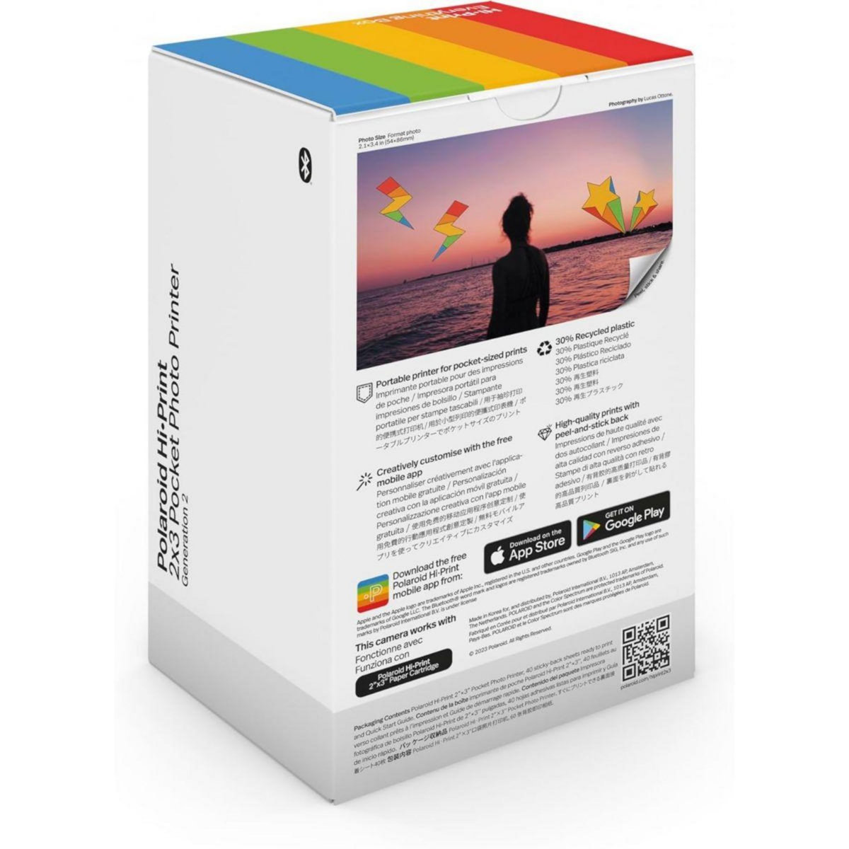 POLAROID Imprimante photo portable Everything Box Hi print 2x3 Gen 2 Blanc