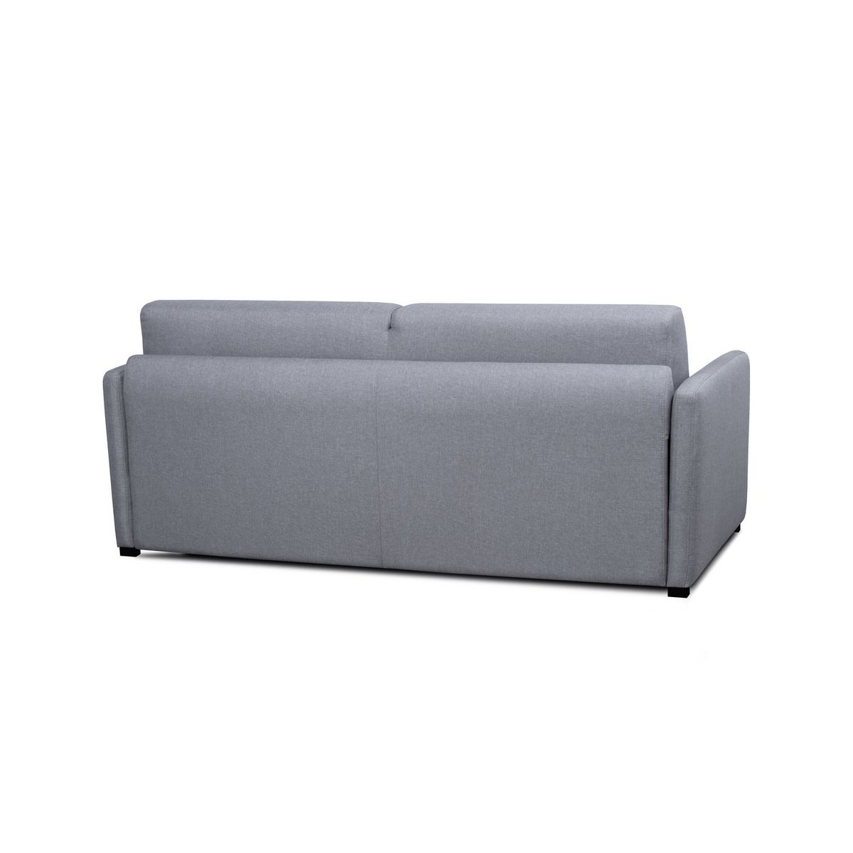 Canapé droit convertible système couchage express 3 places en tissu Gris clair ALICE