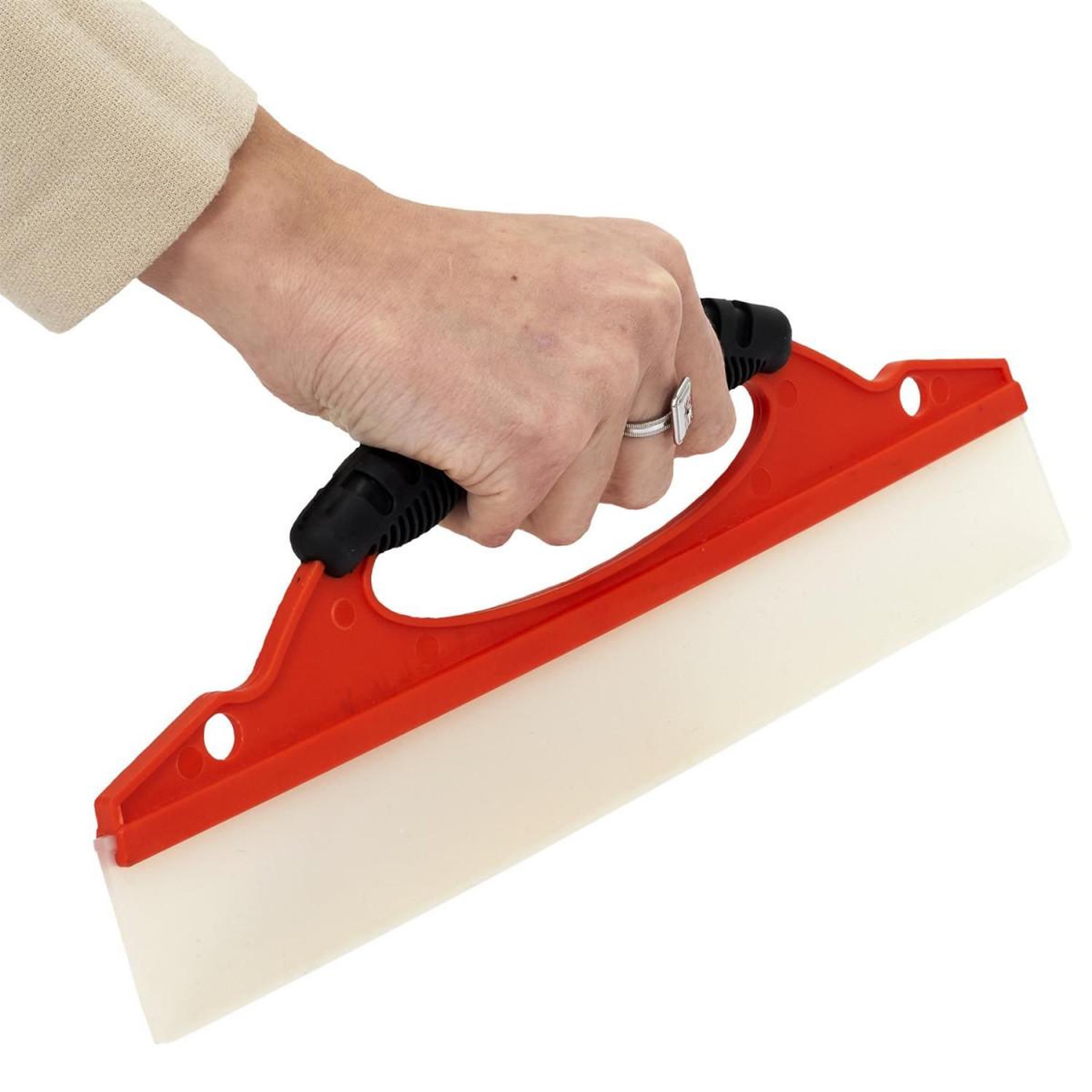 Voir la diapositive 2 : Je cherche une idee Raclette de nettoyage  anti-traces  30cm orange