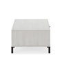 Voir la diapositive 3 : VS VENTA-STOCK Table Basse Javea 1 tiroir et 2 niches, Couleur Blanc et Bois, 100 cm Largeur