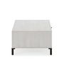 Voir la diapositive 3 : VS VENTA-STOCK Table Basse Javea 1 tiroir et 2 niches, Couleur Blanc et Bois, 100 cm Largeur