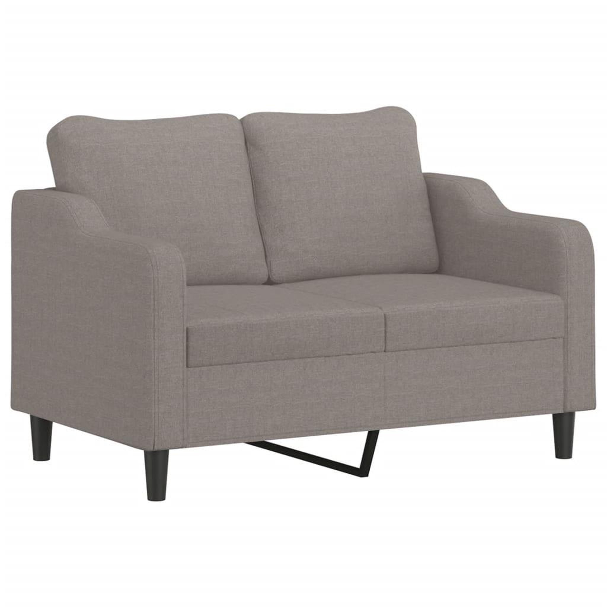Voir la diapositive 3 : VIDAXL Ensemble de canapes 2 pcs avec coussins taupe tissu
