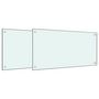 Voir la diapositive 2 : VIDAXL Dosserets de cuisine 2 pcs blanc 80x40 cm verre trempé