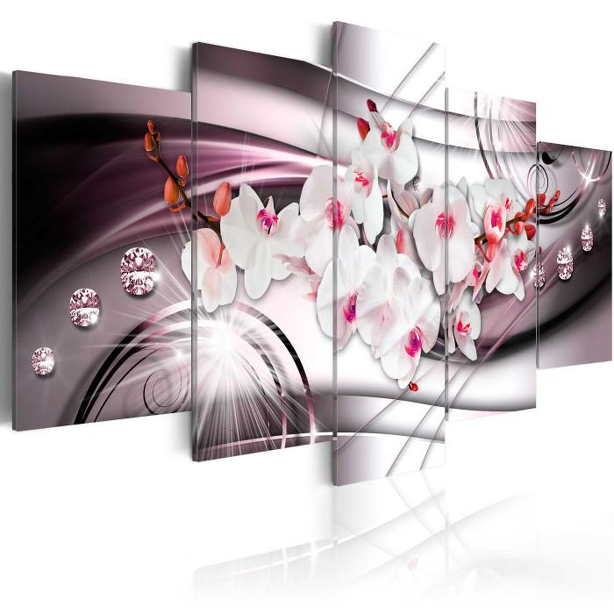 Paris Prix Tableau Imprimé  Orchidée Délicate. Coloris disponibles : Multicolore