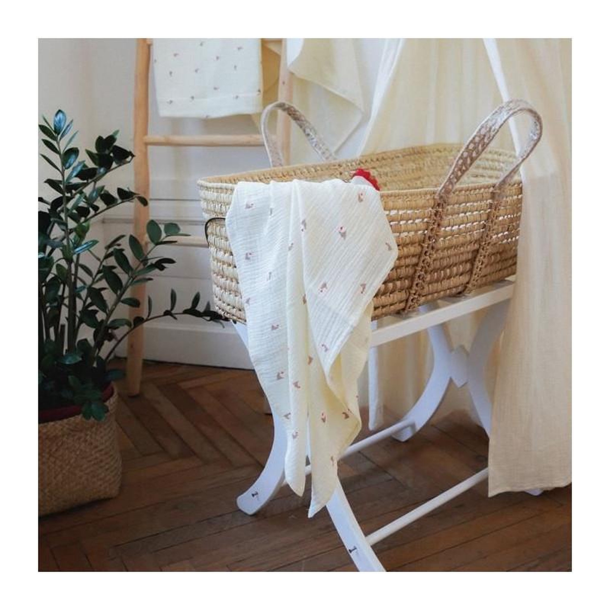 Voir la diapositive 2 : DOMIVA Maxi lange - DOMIVA - Maternity Love - Mousseline de coton ultra-douce