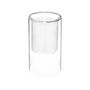 Voir la diapositive 4 : ATMOSPHERA Lot de 3 Bougies Led  Double Verre  25cm Transparent