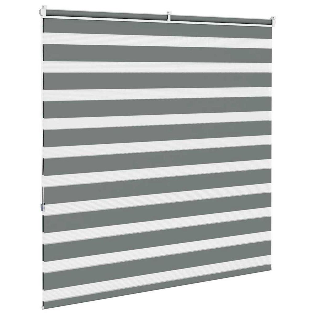 VIDAXL Store zebre gris fonce largeur du tissu 145,9 cm polyester