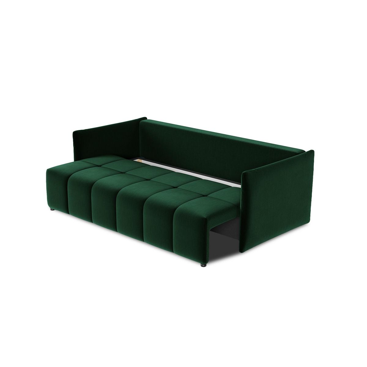 BEST MOBILIER Petra - canapé 3 places convertible avec coffre - en velours