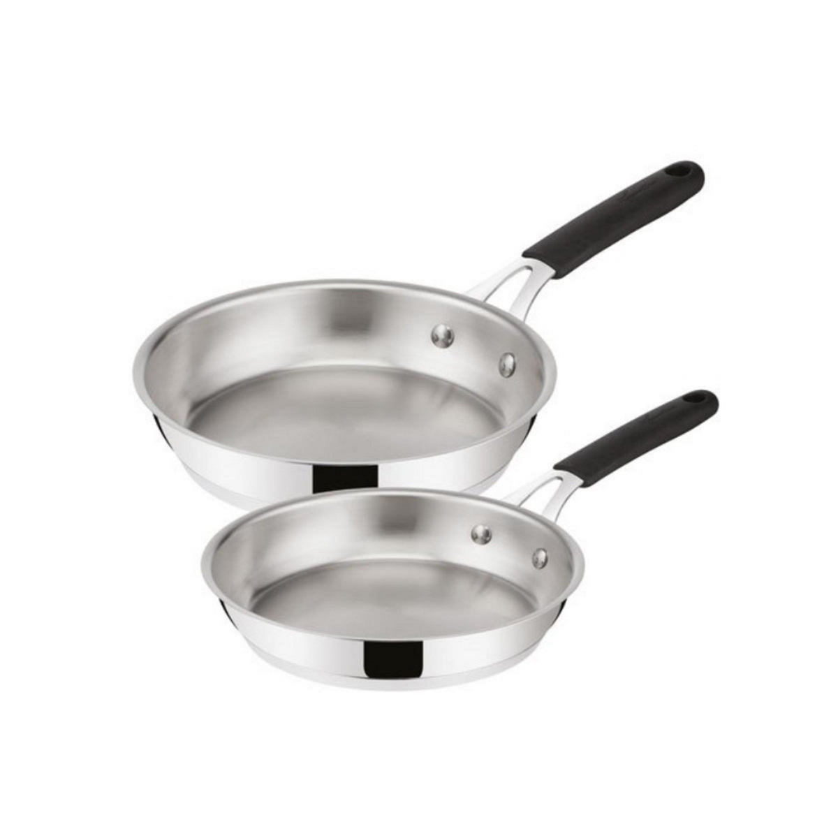 Lagostina Lot de 2 poêles inox 24/28cm - 012896600002