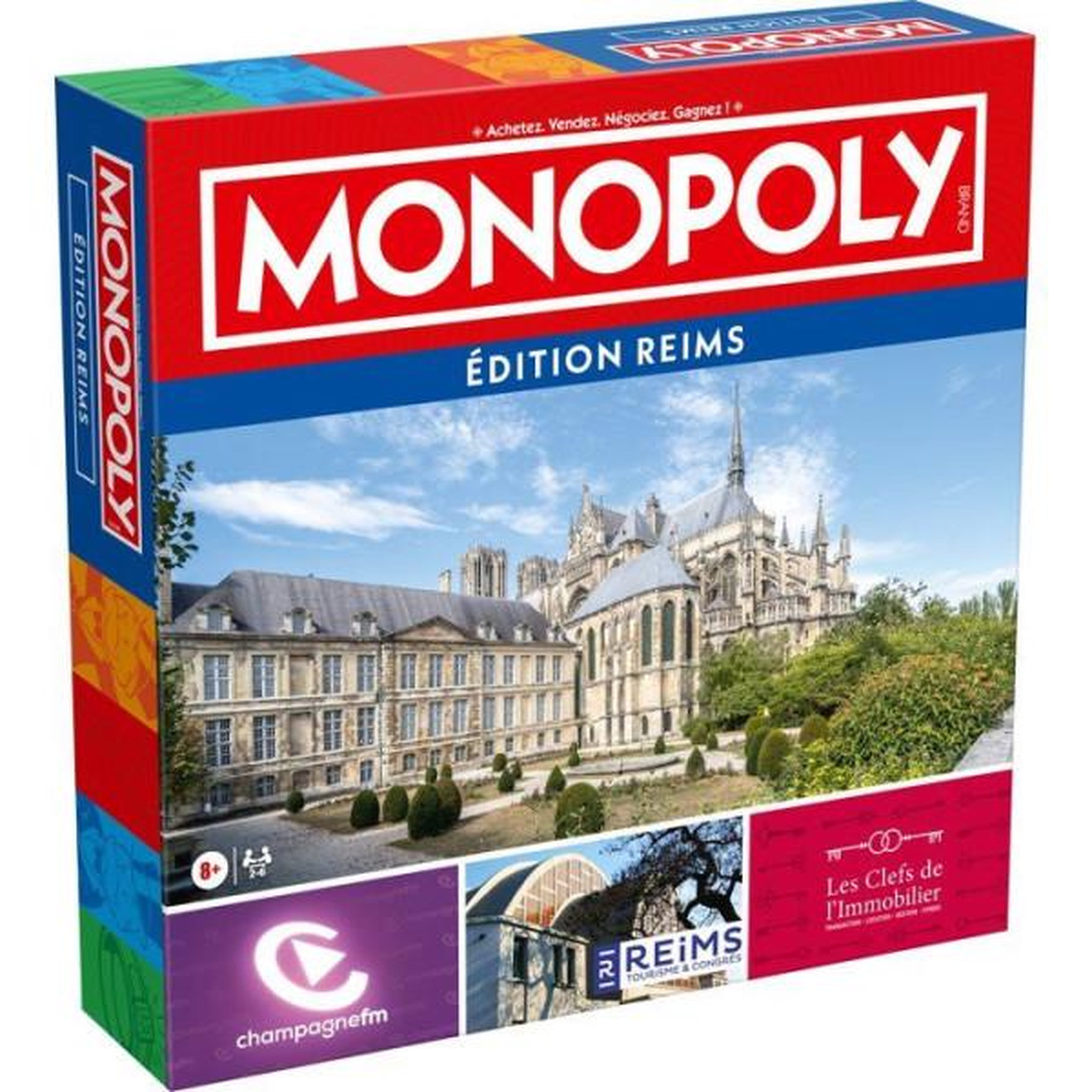 Voir la diapositive 2 : Winning Moves Jeu de stratégie Winning Moves Monopoly Edition Reims