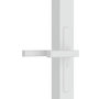 Voir la diapositive 5 : VIDAXL Porte interieure 93x201,5 cm Blanc Verre ESG et aluminium