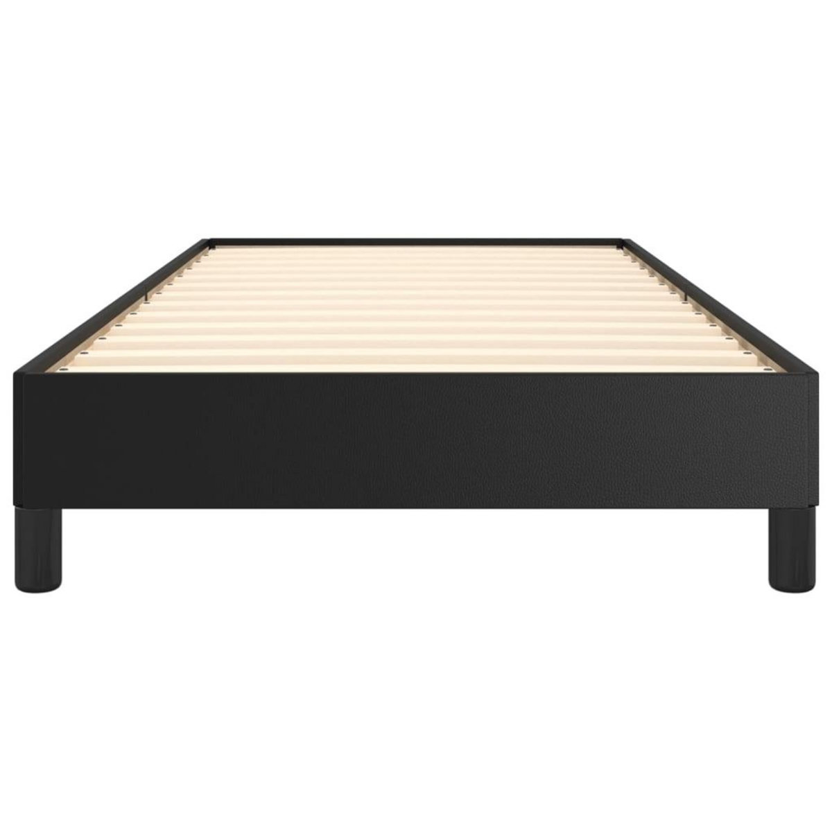 VIDAXL Cadre de lit sans matelas noir 100x200 cm similicuir