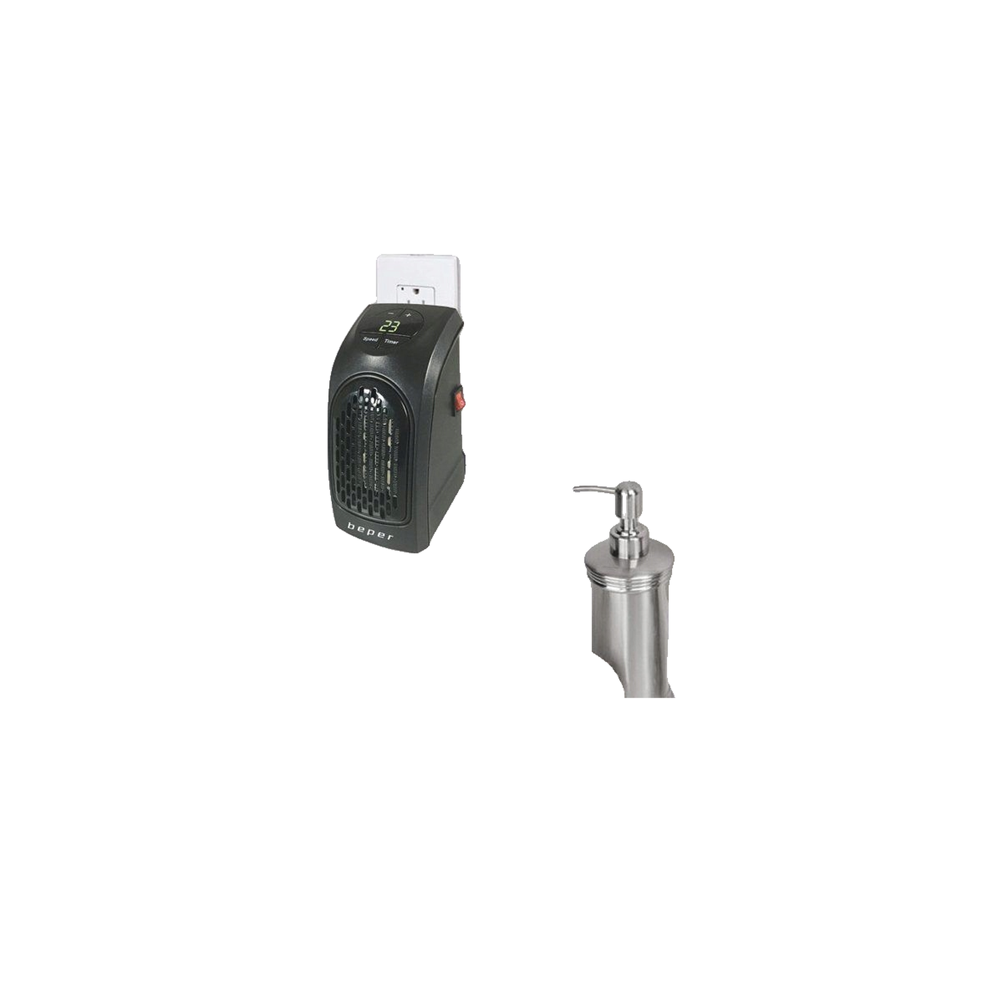 Voir la diapositive 4 : BEPER Radiateur électrique Beper ri.201 350W noir