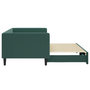Voir la diapositive 4 : VIDAXL Lit de jour avec gigogne sans matelas vert fonce 90x200 cm