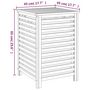 Voir la diapositive 6 : VIDAXL Panier a linge 45x45x65 cm Bois massif de noyer