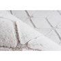 Voir la diapositive 3 : Paris Prix Tapis Shaggy Effet 3D  Vivica  Blanc & Taupe