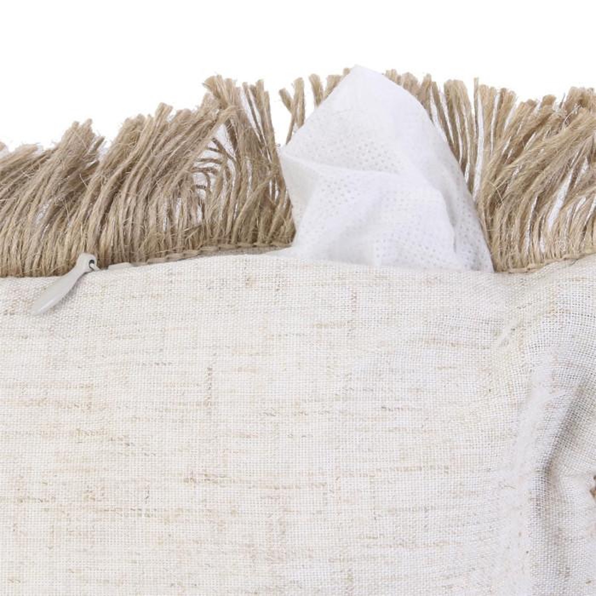 Voir la diapositive 4 : The Home Deco Factory Coussin design bord de mer en jute Raphia