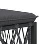 Voir la diapositive 6 : VIDAXL Canapé d angle de jardin avec coussins anthracite tissu tissé