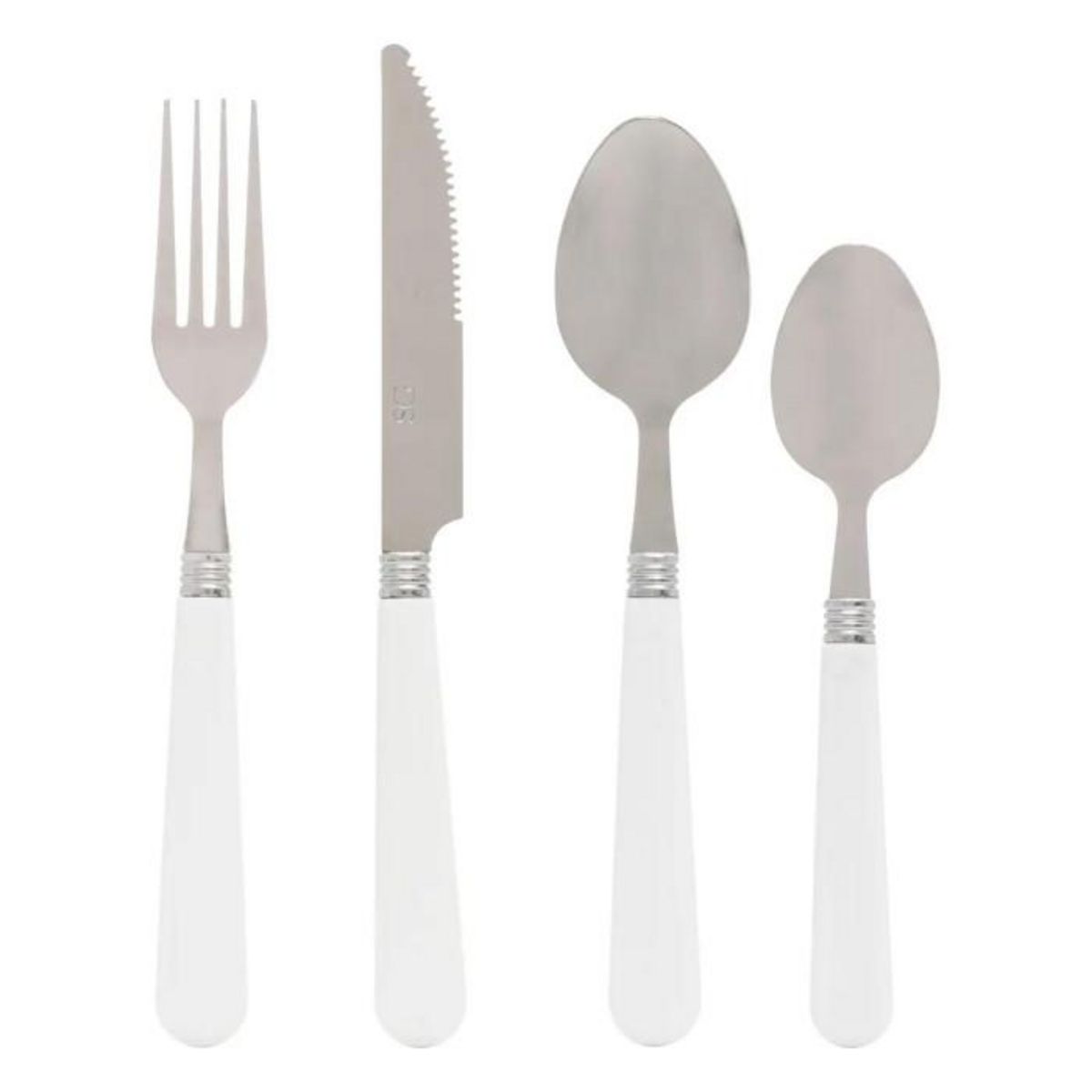 SECRET DE GOURMET Ménagère 24 Pièces  Colorama  24cm Blanc