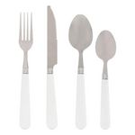 SECRET DE GOURMET Ménagère 24 Pièces  Colorama  24cm Blanc