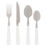 SECRET DE GOURMET Ménagère 24 Pièces  Colorama  24cm Blanc