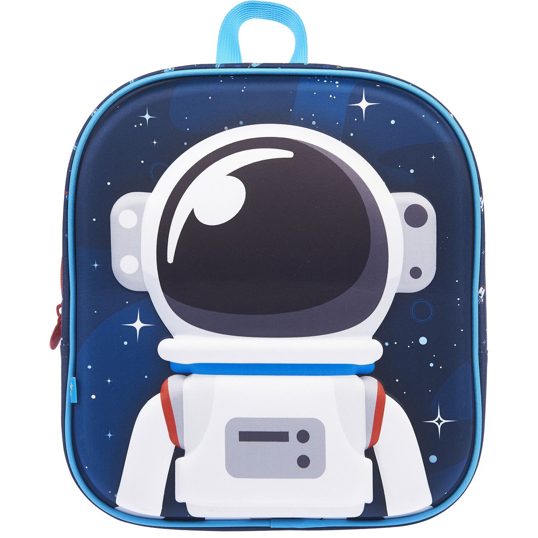 Voir la diapositive 1 : AUCHAN Sac maternelle bleu espace