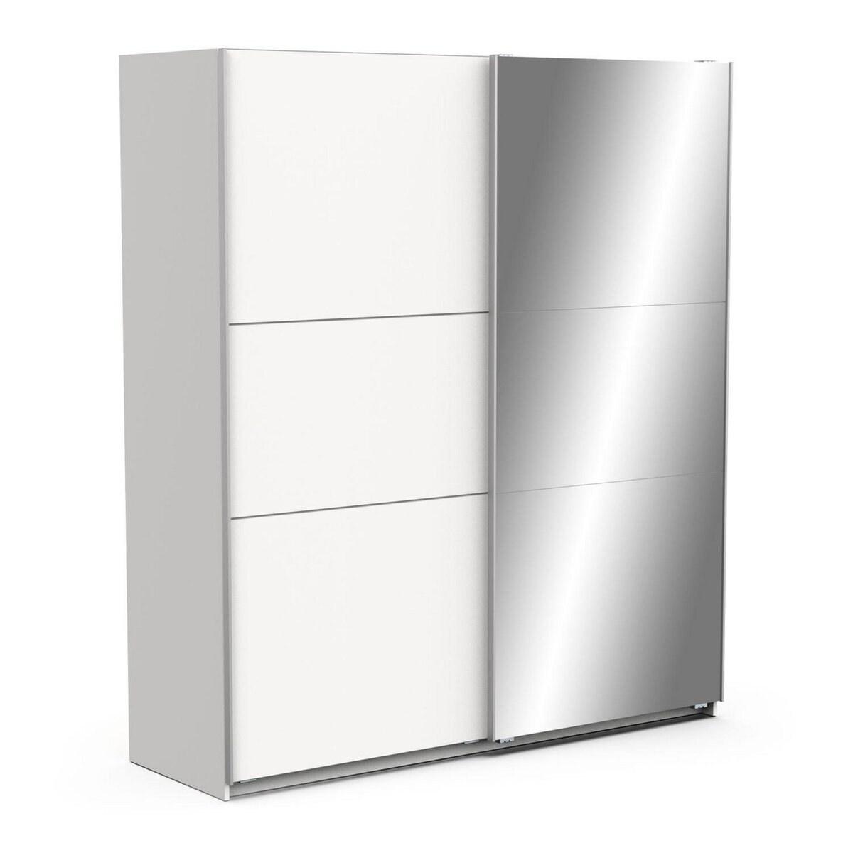Armoire 2 portes coulissantes 1 miroir L180 cm THIBAULT