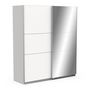 Voir la diapositive 5 : Armoire 2 portes coulissantes 1 miroir L180 cm THIBAULT