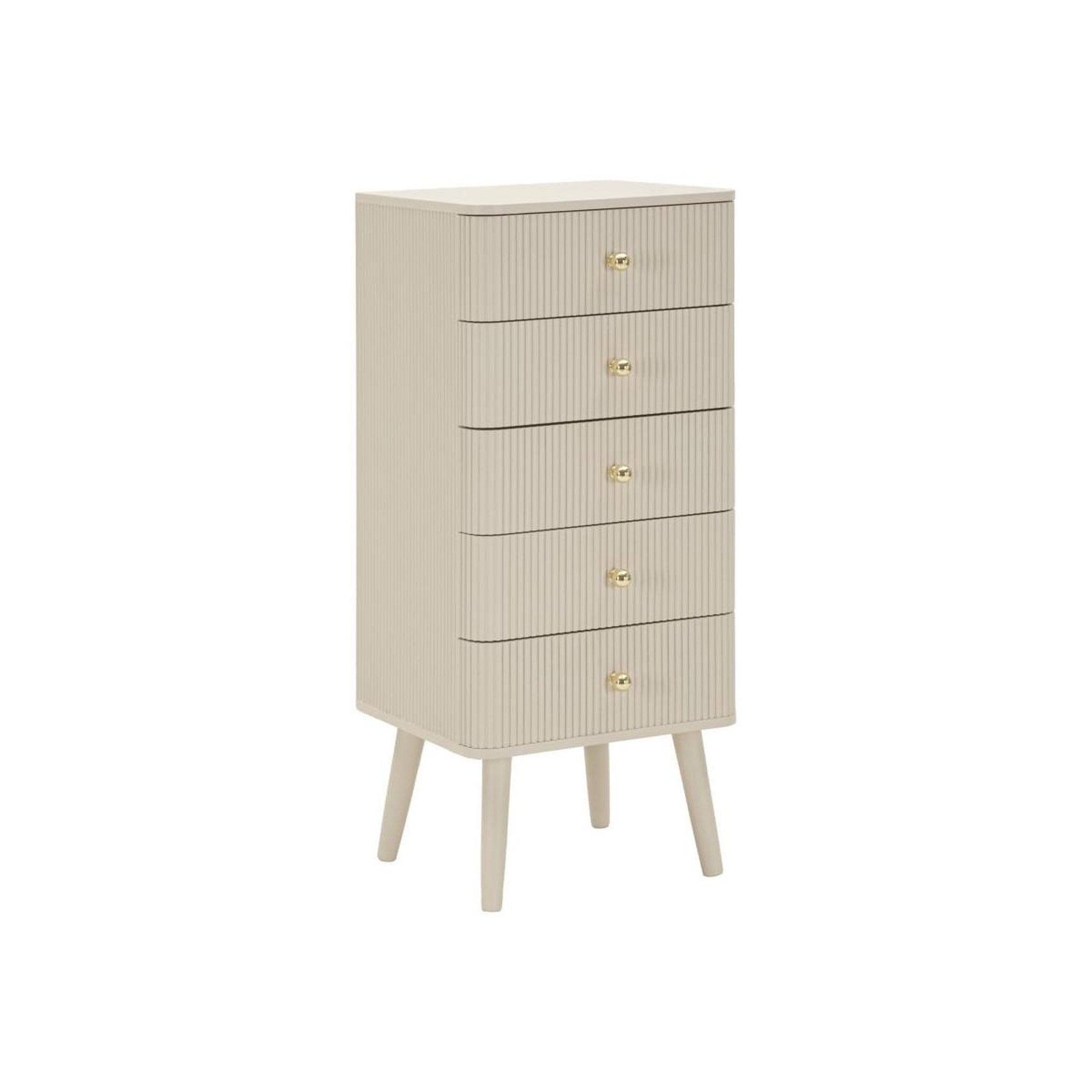 Paris Prix Chiffonnier 5 tirois  shy  89cm blanc