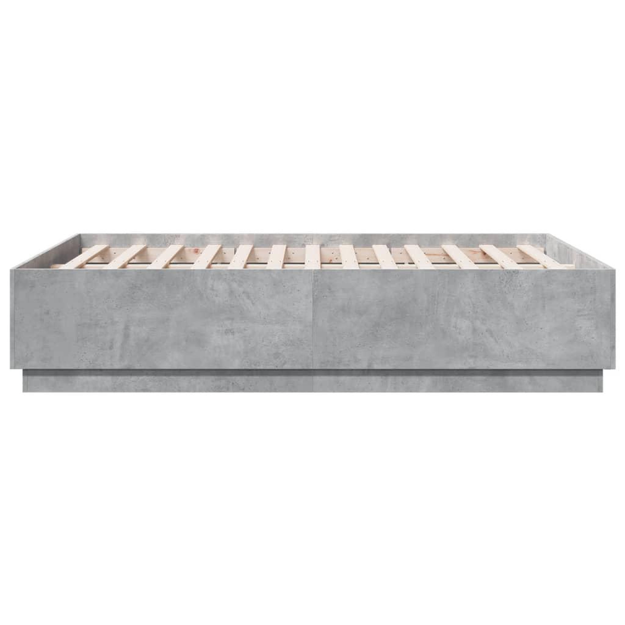 Voir la diapositive 5 : VIDAXL Cadre de lit sans matelas gris beton 120x190 cm