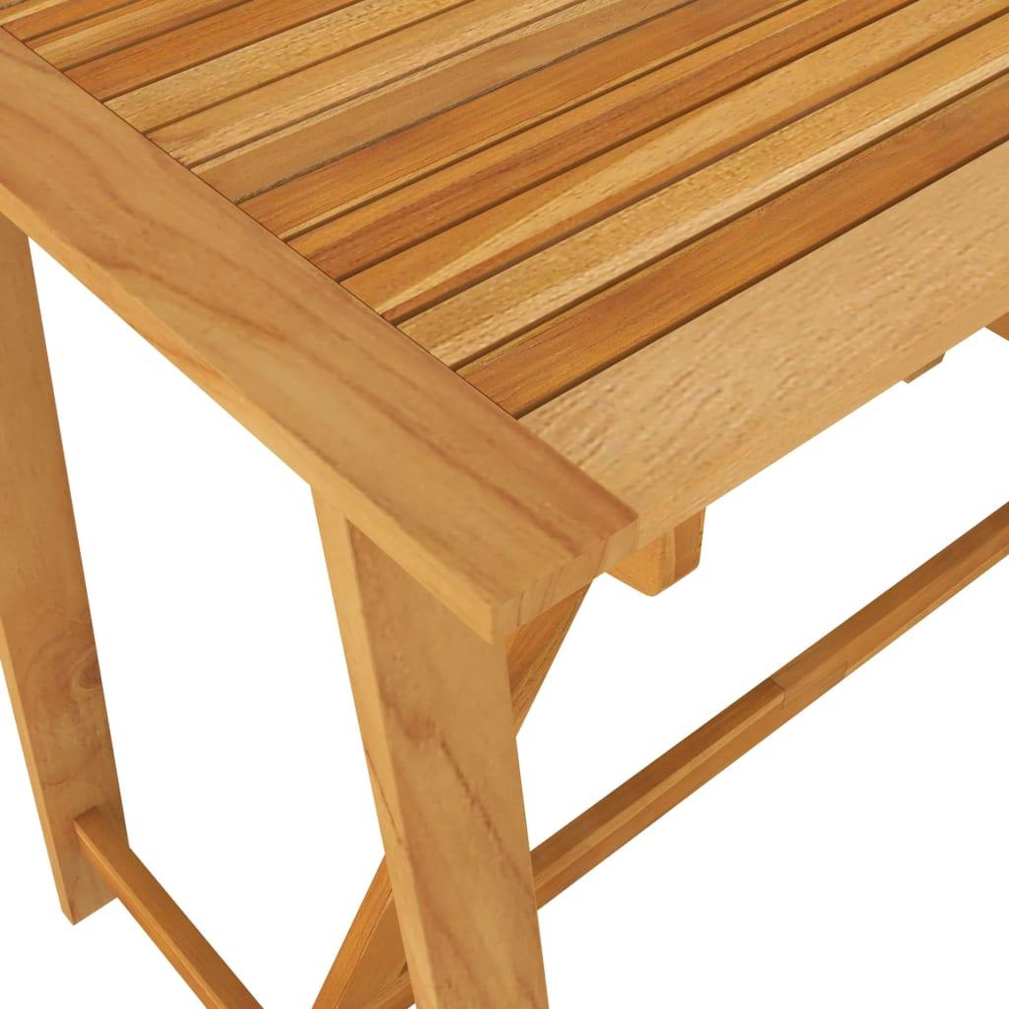 Voir la diapositive 5 : VIDAXL Table de bar de jardin 140x70x104 cm bois d'acacia massif