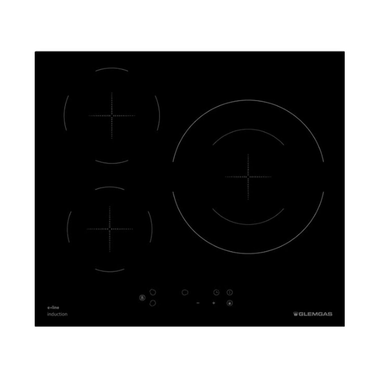 Glem Plaque de cuisson induction 60cm 3 feux 7400w - GTI630ESL