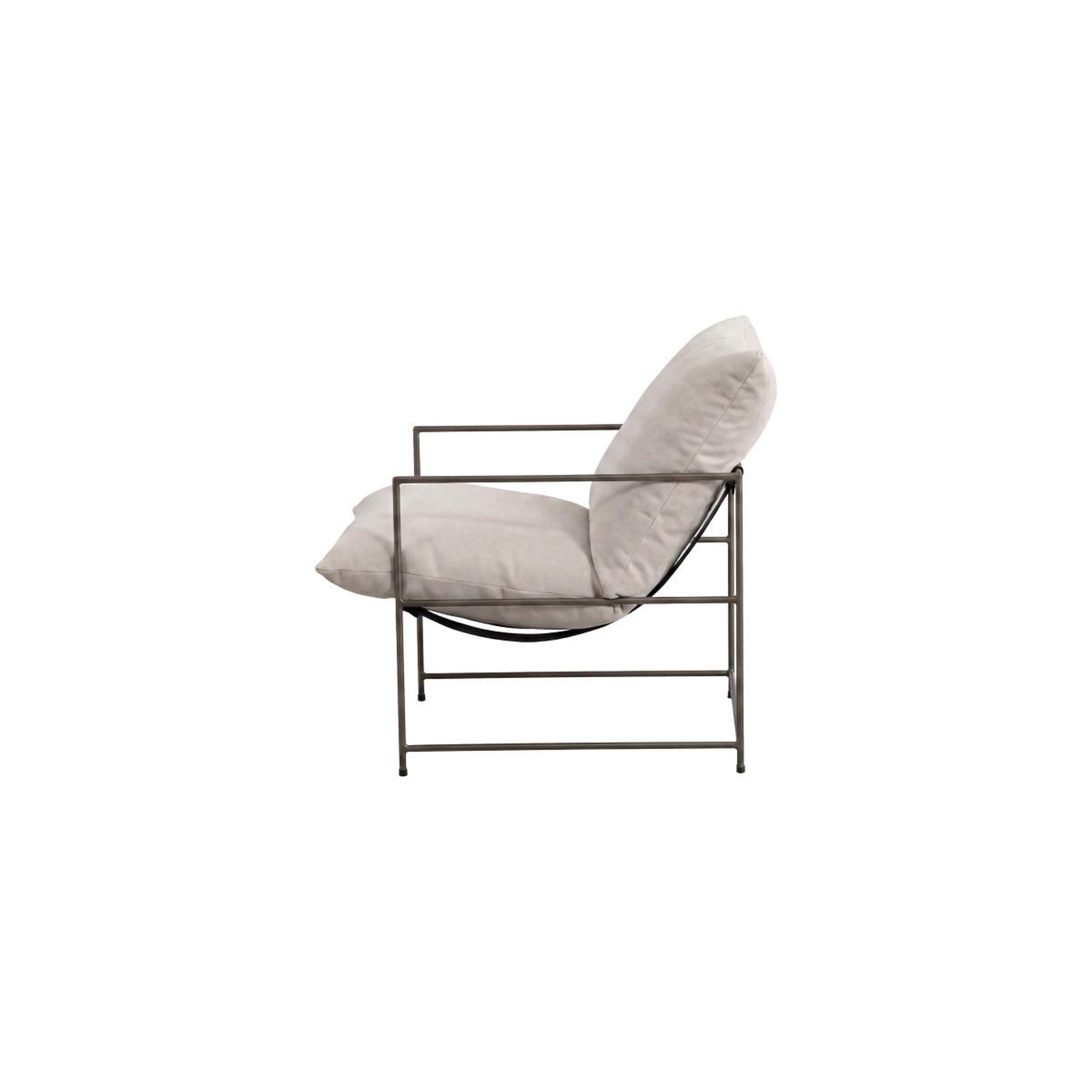 Voir la diapositive 3 : Paris Prix Fauteuil design en velours  sedalia  70cm beige