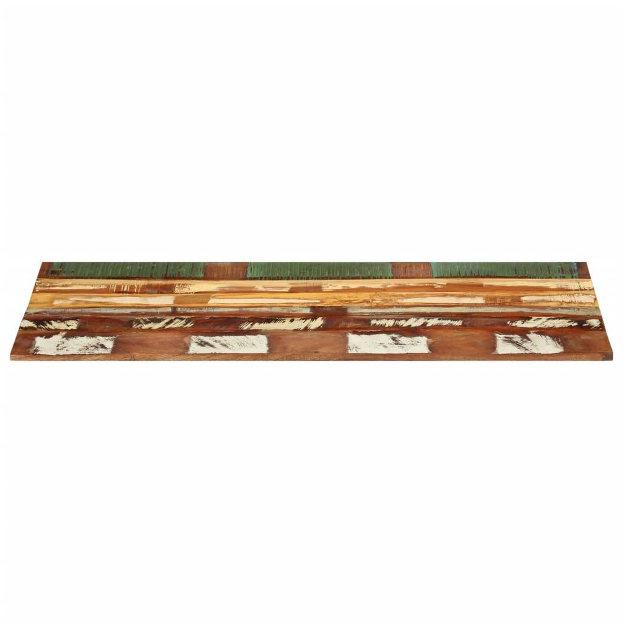 Voir la diapositive 2 : VIDAXL Dessus de table rectangulaire 60x120 cm 15-16 mm Bois recupere