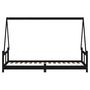 Voir la diapositive 5 : VIDAXL Cadre de lit pour enfants noir 80x200 cm bois de pin massif