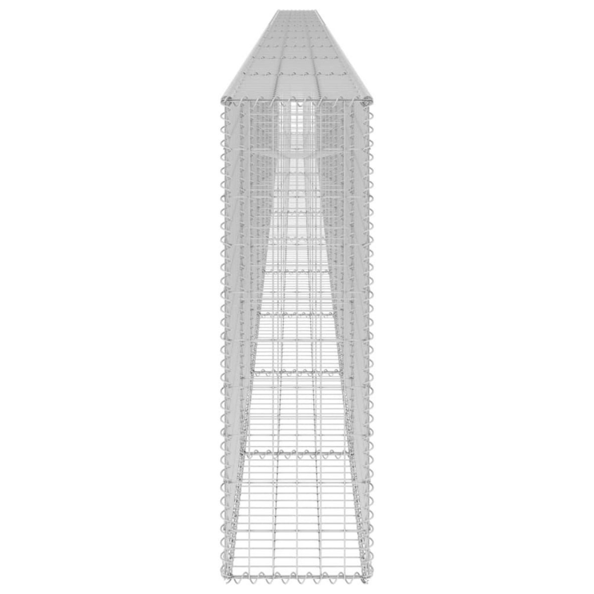 VIDAXL Mur en gabion avec couvercles Acier galvanise 900x30x100 cm