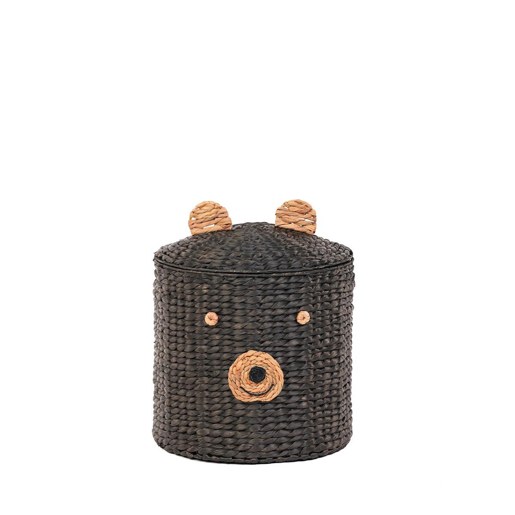 MAISON AUBERTIN Panier ours jacinthe d'eau noir